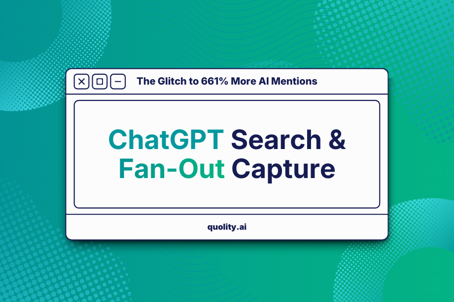 ChatGPT Search & Fan Out Capture process