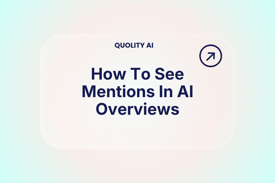 how to see mentions in ai overviews
